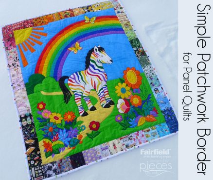 Simple Patchwork Border for Quilt Panels
