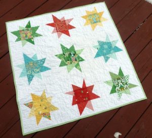 Hideaway Wonky Star quilt e