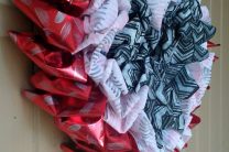 Valentine's Day Ruffled OlyFun Heart Wreath