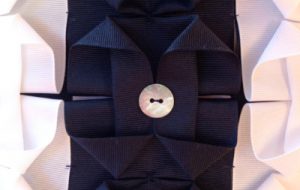 Origami Ribbon Pillow Closeup