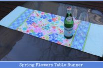 Spring Flowers Table Runner