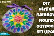 DIY OlyFun Rainbow Round Outdoor Sit Upon