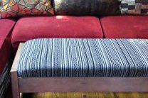 MODERN ROSE GOLD GEOMETRIC BENCH MAKEOVER