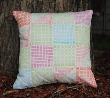 Faux Quilted Pillow Cover