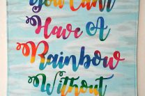 RAINBOW INSPIRATION QUOTE BANNER WALL HANGING