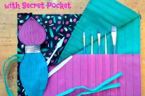 OlyFun Paint Brush Roll with Secret Pocket