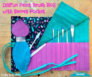 OlyFun Paint Brush Roll with Secret Pocket