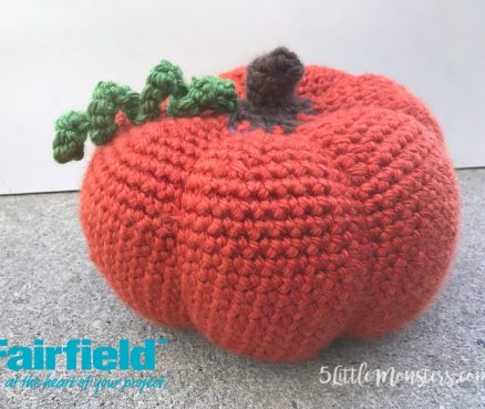 Large Crocheted Pumpkin