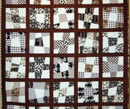 Wonky Nine Patch Quilt