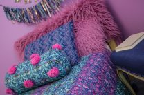 Small Fur throw Pillow