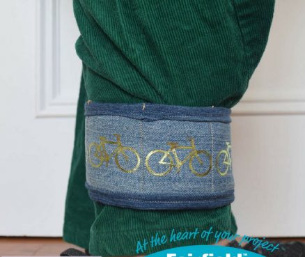 Semi-Quilted Bike Pant Leg Cuff