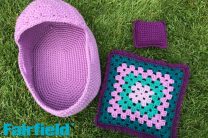 Crocheted Baby Doll Bed Set