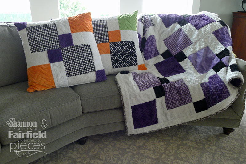 Disappearing Nine Patch Cuddle Quilt - So Easy you can finish in a day