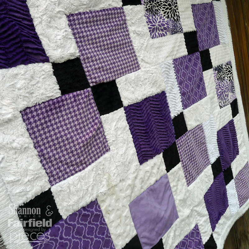 Disappearing Nine Patch Cuddle Quilt - So Easy you can finish in a day