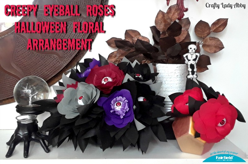 Creepy Eyeball Roses Halloween Floral Arrangement - Fairfield World ...