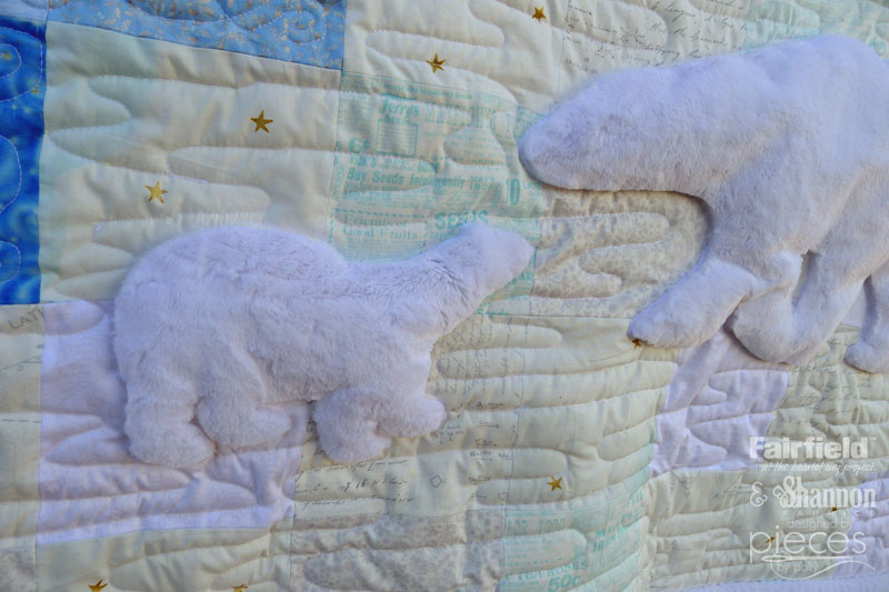 Perfect Wintery Polar Bear Quilt - Baby Quilt - Alaska Quilt