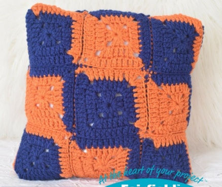 Crochet L Square Pillow