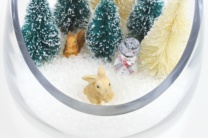 Miniature Snow Globes Made Using Poly Pellets