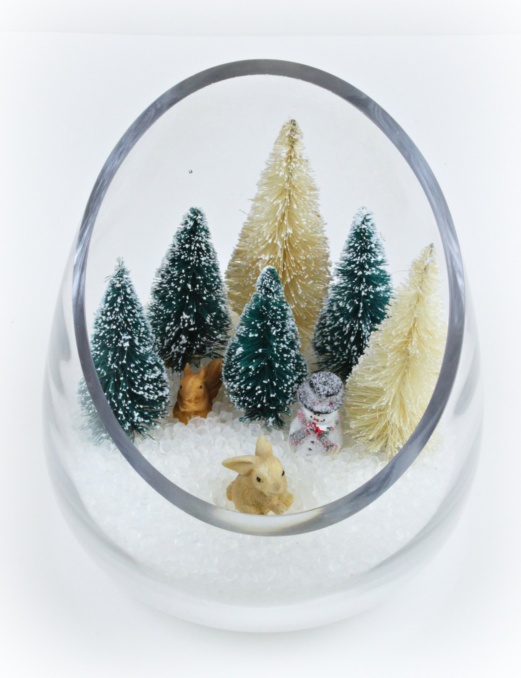 Miniature Snow Globes Made Using Poly Pellets