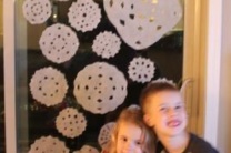 Snowy Magic with DIY Oly*fun snowflakes