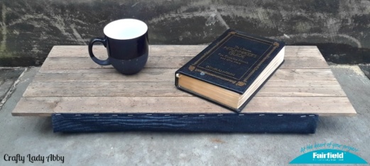 Rustic Wood and Denim Lap Desk