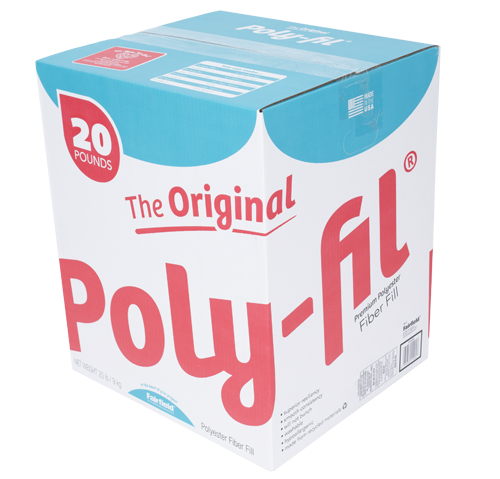 Poly-Fil® 100% Polyester Fiber Fill – 20 Pound Box