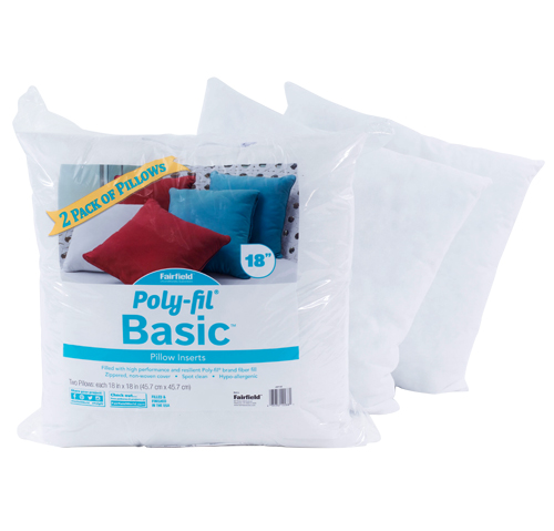 Poly-Fil® Basic™ Pillow Insert 18″ x 18″ Two Pack