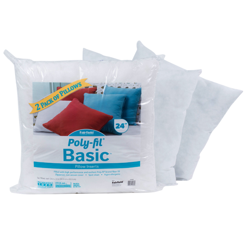 Poly-Fil® Basic™ Pillow Insert 24″ x 24″ Two Pack