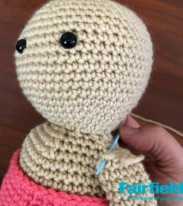 Stitching Arms On Doll