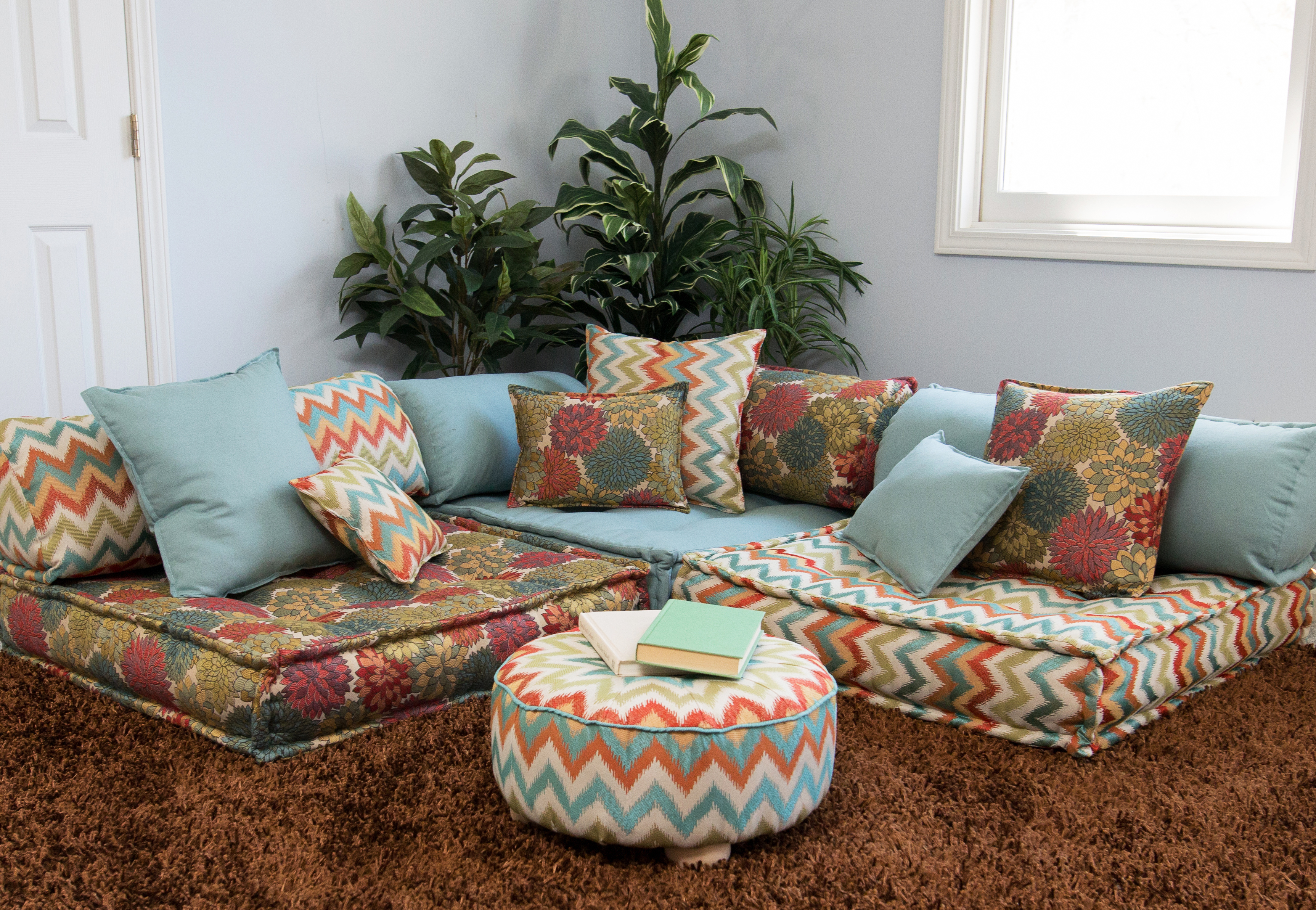 Floor Seating Ideas: Cushions, Poufs, and Pillows