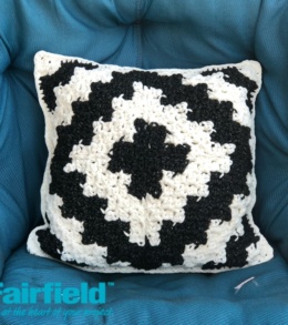 Geometric Crochet Pillow