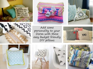 DIY Dorm Room Pillow Ideas
