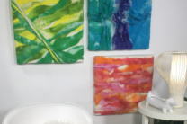 Dyed Batting Wall Art - DIY Canvas Art 