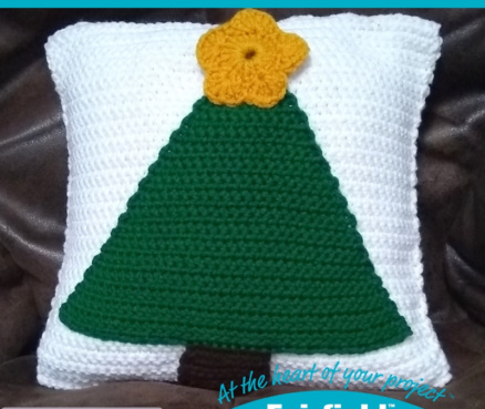 Crochet Christmas Tree Pillow