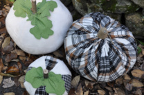 Stuffed Plaid Pumpkins