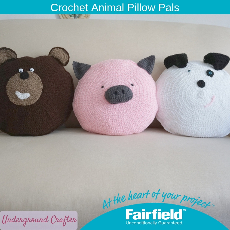 Crochet Animal Pillow Pals - Fairfield World Craft Projects