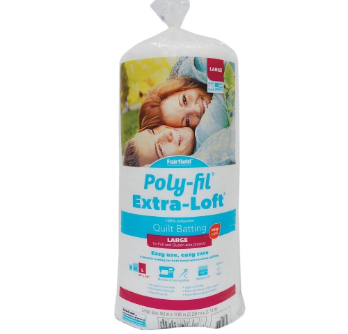 Fairfield Poly-Fil Extra-Loft Polyester Quilt 72 X 90 White