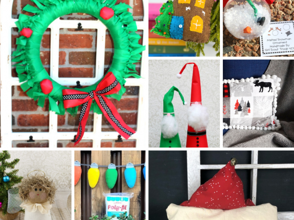 Last Minute Christmas Crafts with Fairfield #fairfield #madewithffw #polyfil