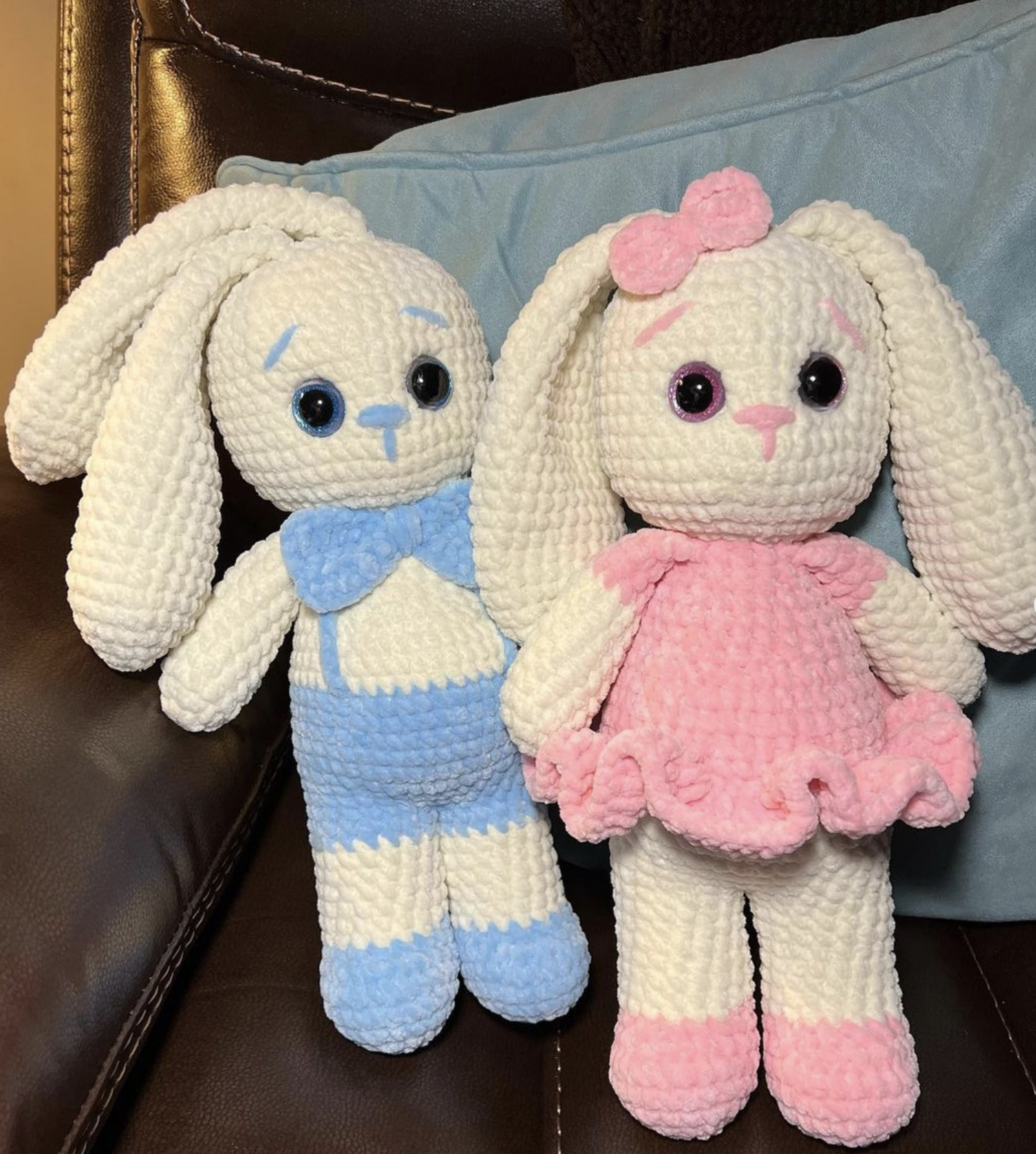 poly-fil bunny twins