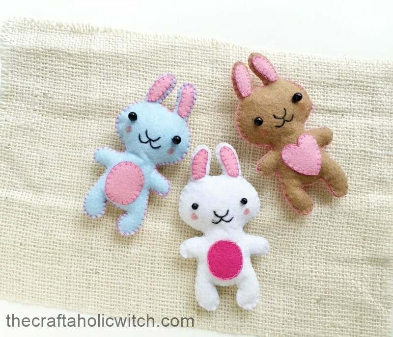 bunny plush DIY last minute Easter crafts