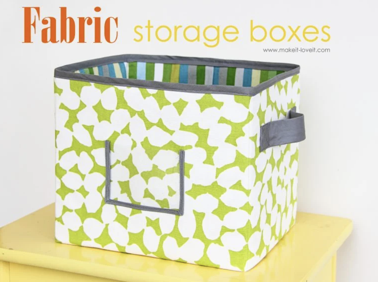 fabric storage boxes graduation gifts to sew
