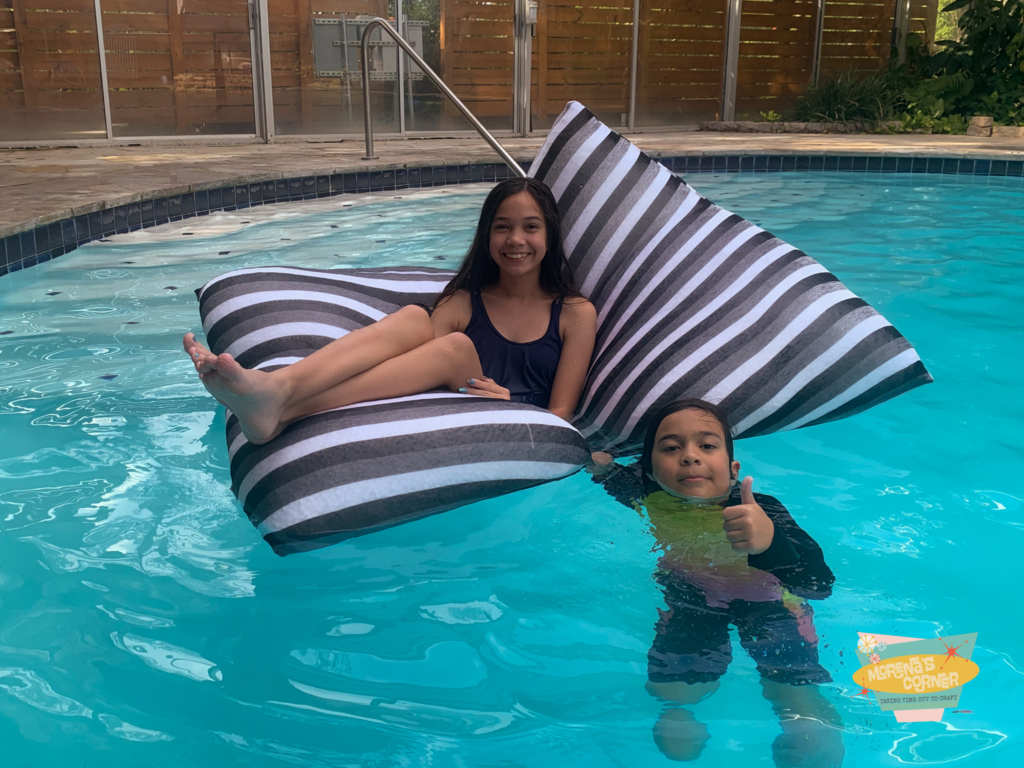 DIY bean bag filler float