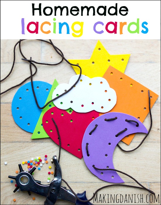 lacing cards DIY