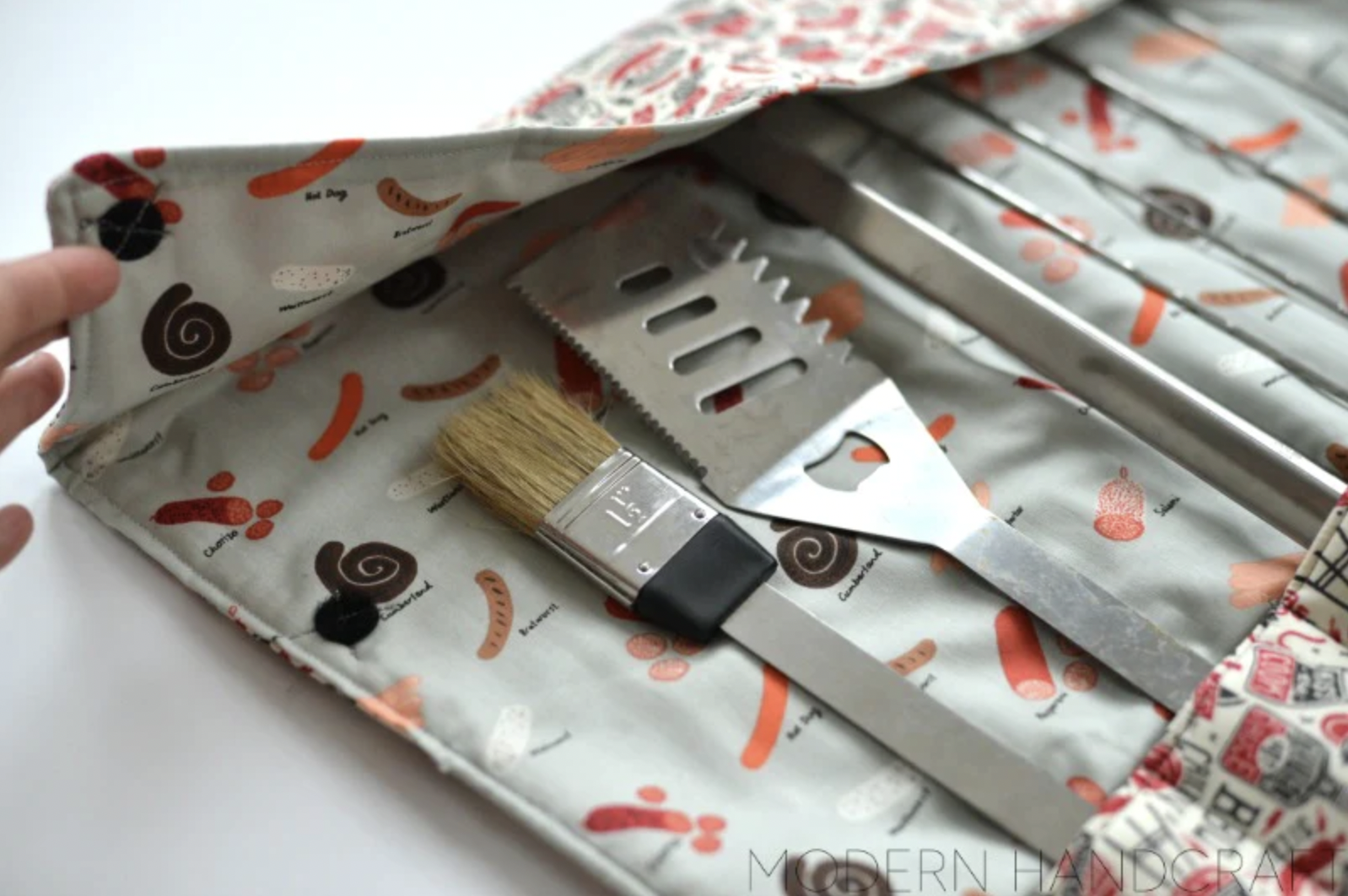 grilling tool roll DIY