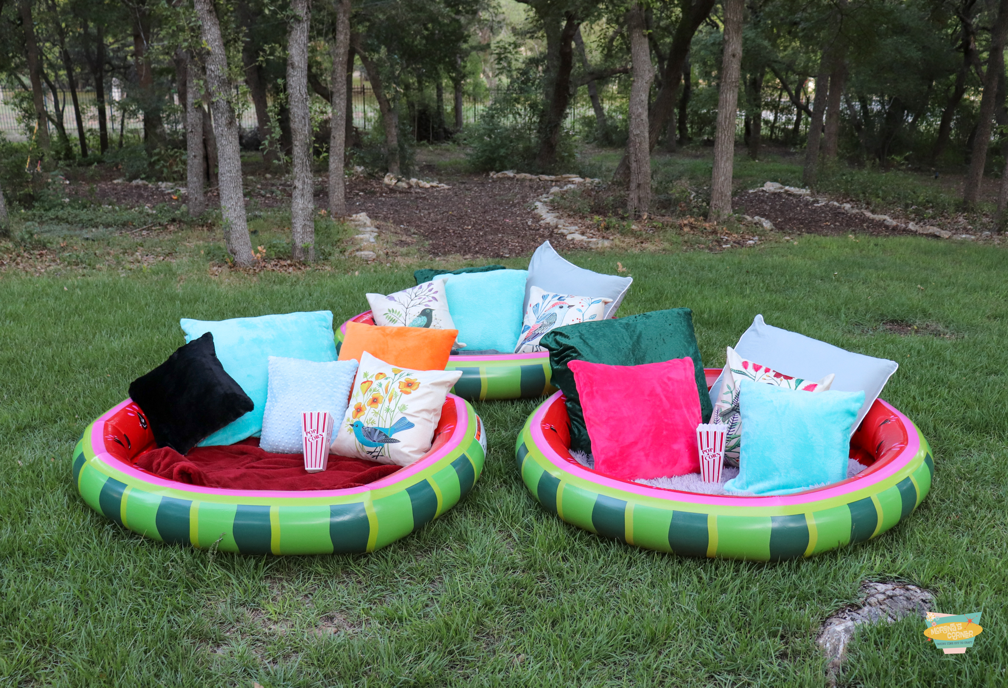 movie night pillows DIY