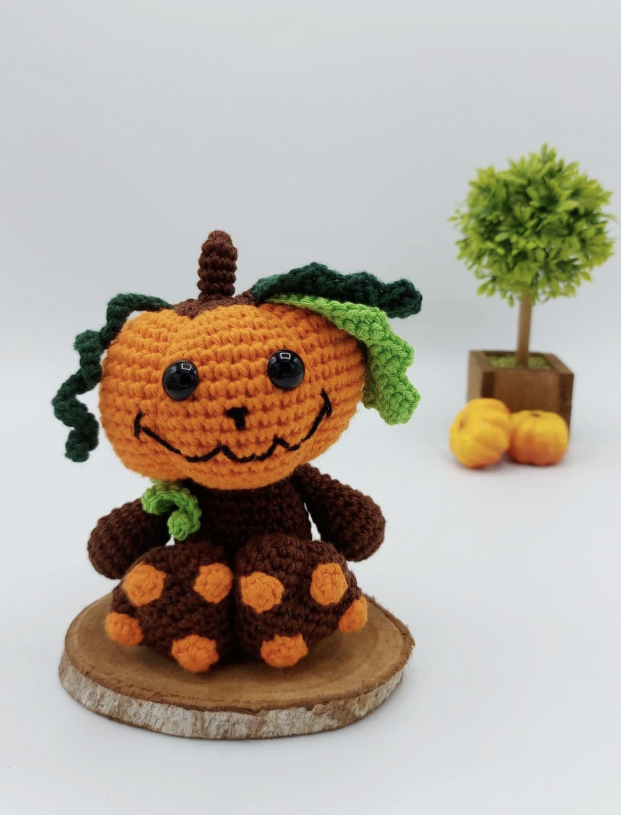 scary pumpkin crochet