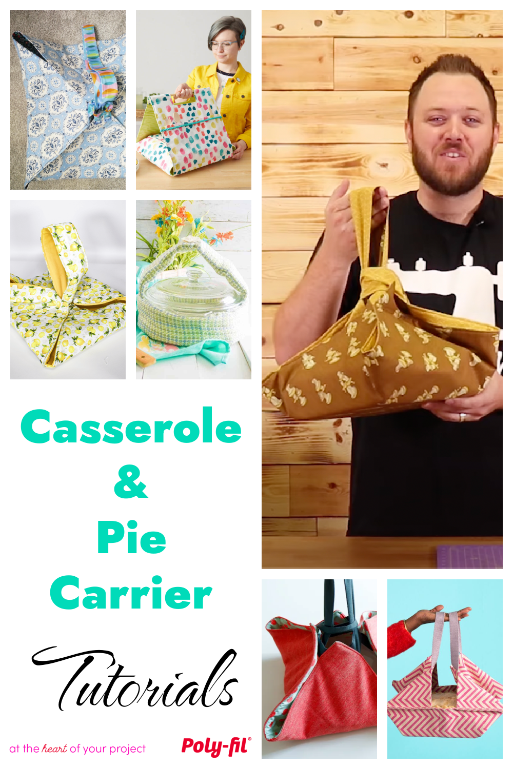 pie carriers and casserole carrier tutorials