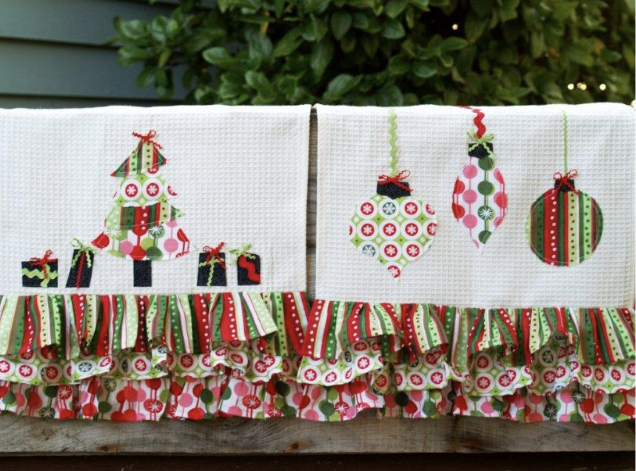 christmas dish towels