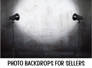 seller backdrop ideas