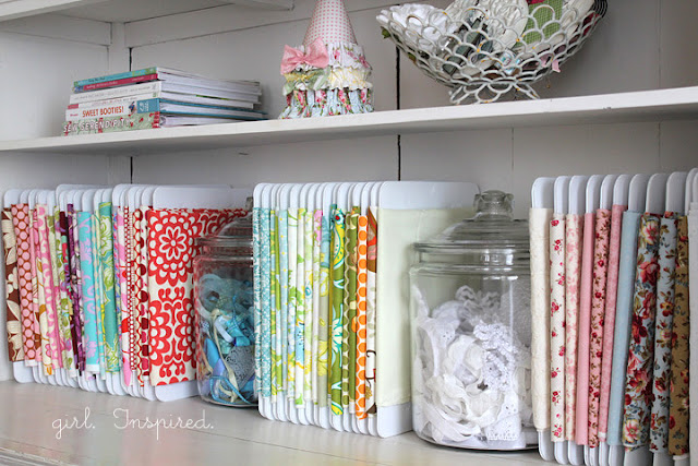 how to organize fabric